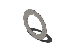 (135758-12NS) Metal Backing Plate - Floppy Drive Ring