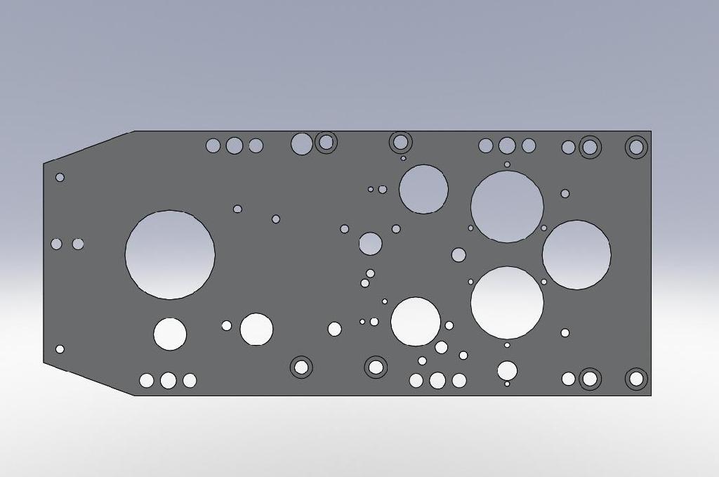 Color Head Side Plate- 470 LH Rear