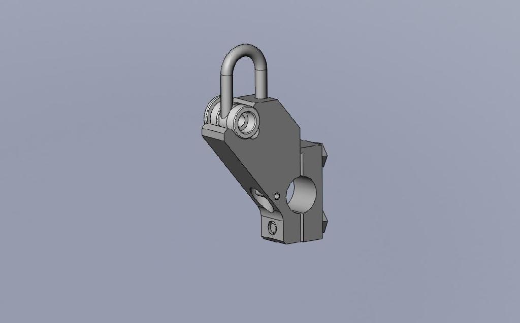 (140-005-533) Ductor Lever Assembly - J Hook w/Bushing