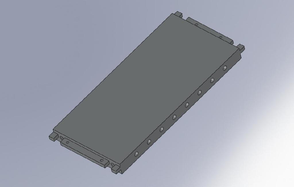 (2-20006-M) Cooling Plate - DDM 150 (MODIFIED TO 1.5" THICK)