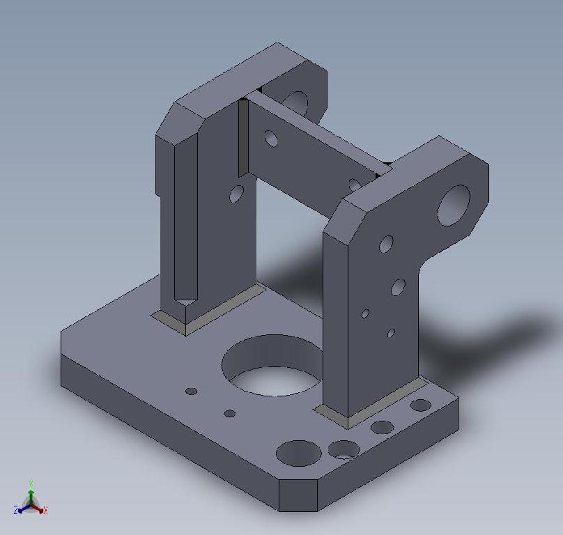 (046636) Side Plate Assy - 470 Plate Cylinder (RH Rear)
